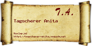 Tagscherer Anita névjegykártya