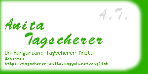 anita tagscherer business card